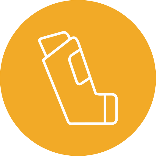 asthma Generic color fill icon