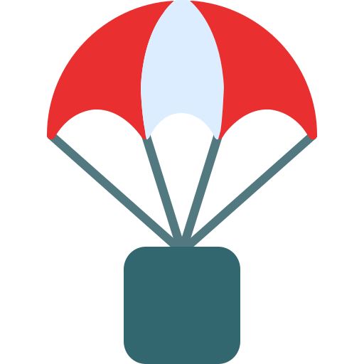 paracaídas Generic Flat icono