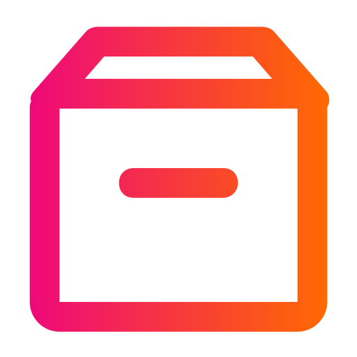 box Generic gradient outline icon