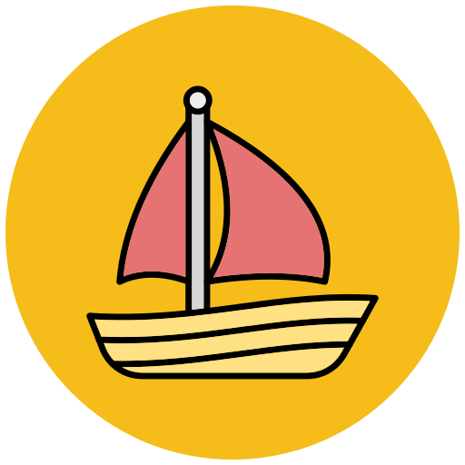 Sailboat Generic color lineal-color icon