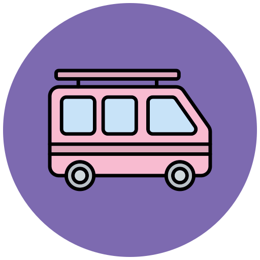 Van Generic color lineal-color icon