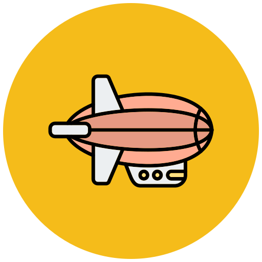 Airship Generic color lineal-color icon