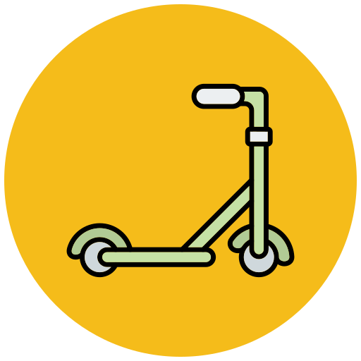 Kick Scooter Generic color lineal-color icon