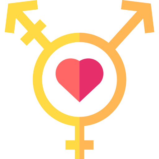 orientación sexual Basic Straight Flat icono