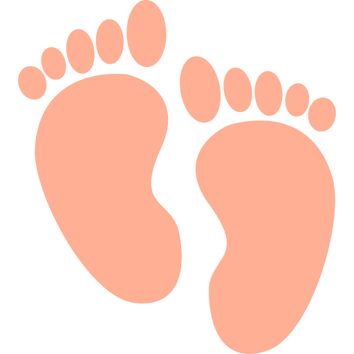 Foot Print Generic color fill icon