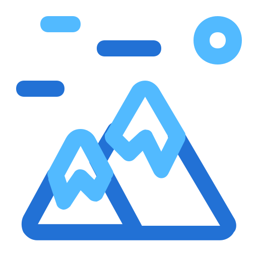 Mountains Generic color outline icon