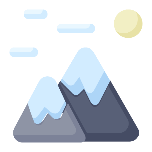 montañas Generic color fill icono