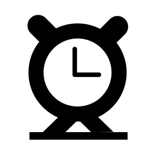 reloj Generic black fill icono