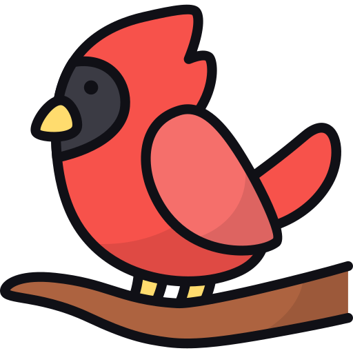Northern cardinal Generic color lineal-color icon