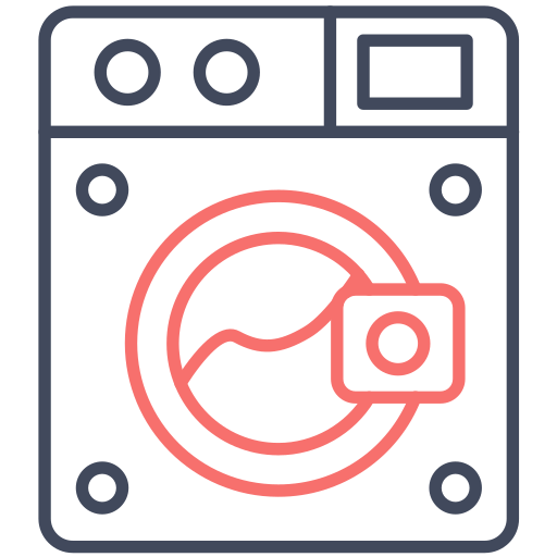 lavadora Generic color outline icono
