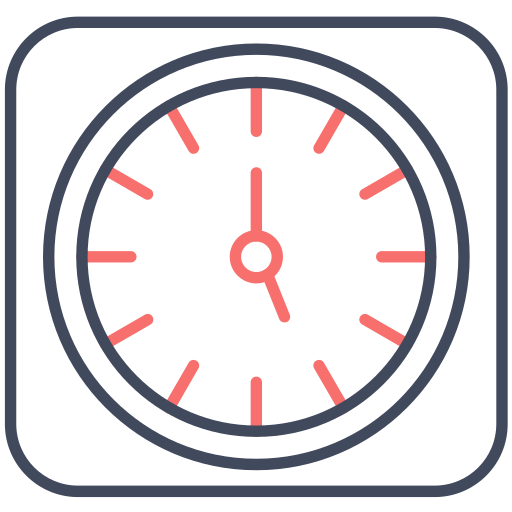 relógio Generic color outline Ícone