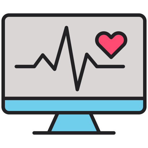 monitor de pulso cardiaco Generic color lineal-color icono