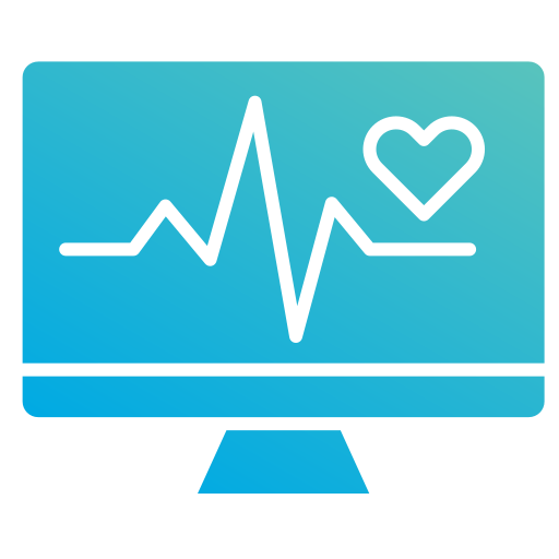 Heart rate monitor Generic gradient fill icon