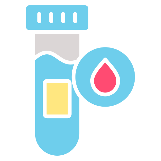 Blood Test Generic color fill icon