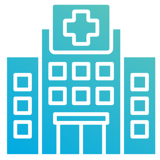 Hospital building Generic gradient fill icon