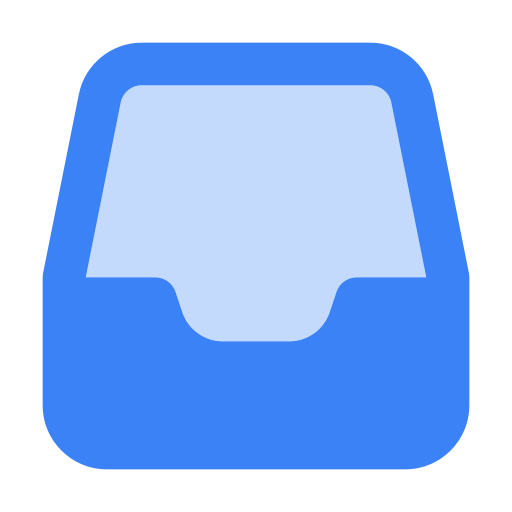 bandeja de entrada Generic Blue icono