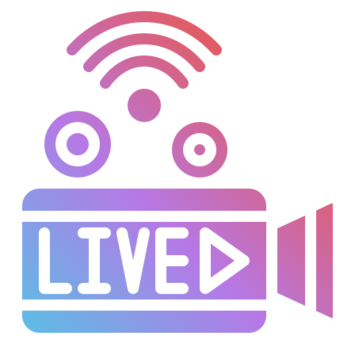 live-Übertragung Generic Flat Gradient icon