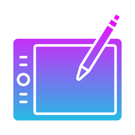 tableta gráfica Generic gradient fill icono