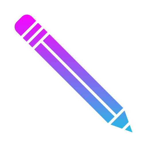 鉛筆 Generic gradient fill icon
