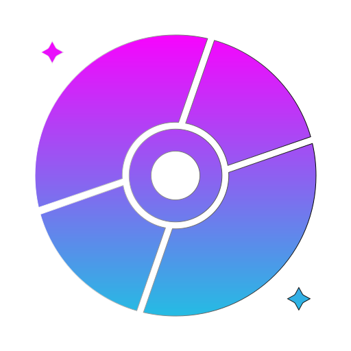 コンパクトディスク Generic gradient fill icon