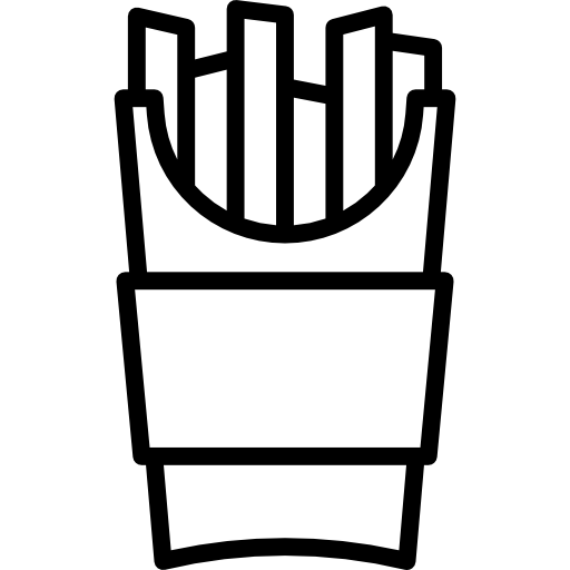 papas fritas Special Lineal icono