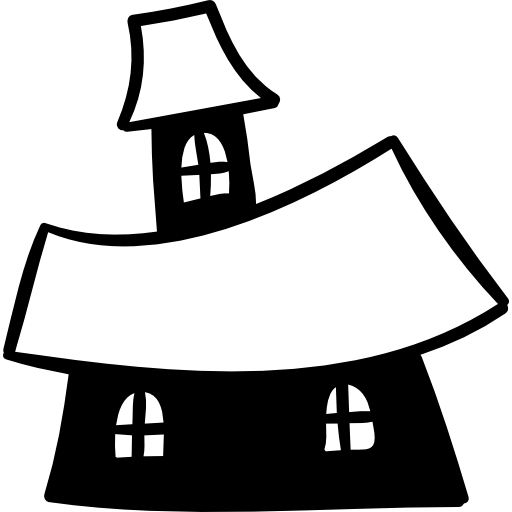 House Hand Drawn Black icon