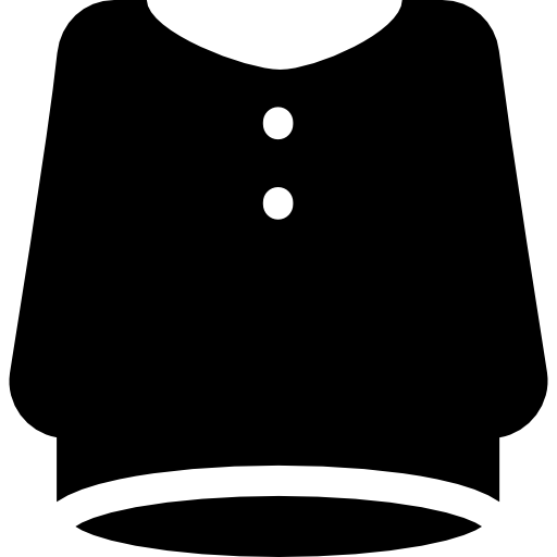 suéter de cuello redondo  icono
