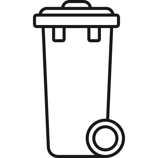 contenedor de basura  icono