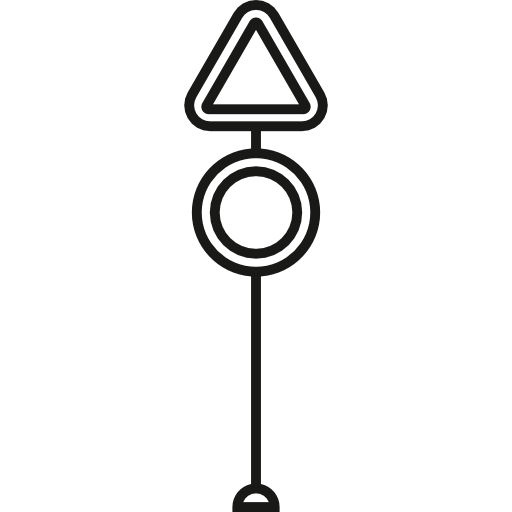 señal de tráfico  icono