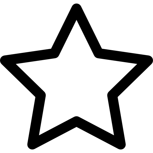 estrella Basic Rounded Lineal icono