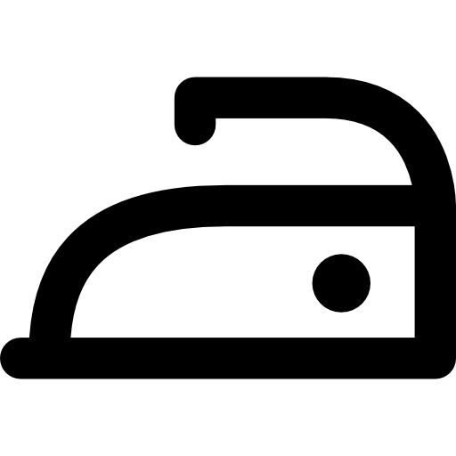 Żelazo Curved Lineal ikona