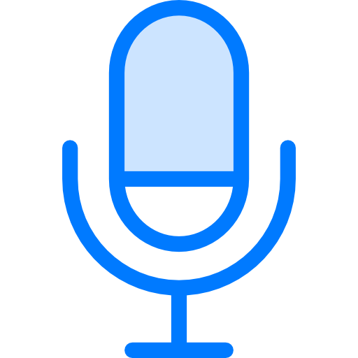 Microphone Vitaliy Gorbachev Blue icon
