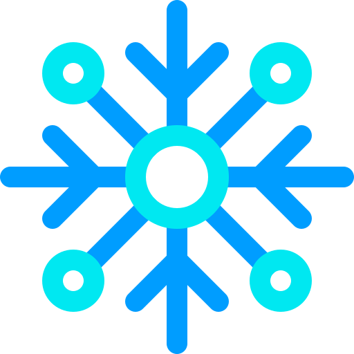 Snowflake Basic Rounded Lineal Color icon