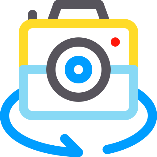 cámara Basic Rounded Lineal Color icono