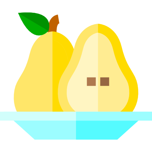 Pear Basic Straight Flat icon