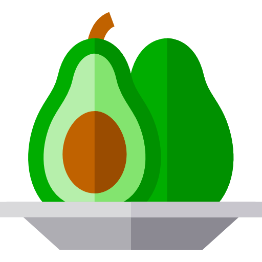avocado Basic Straight Flat icoon
