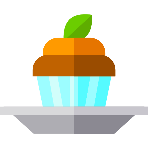 cupcake Basic Straight Flat icona