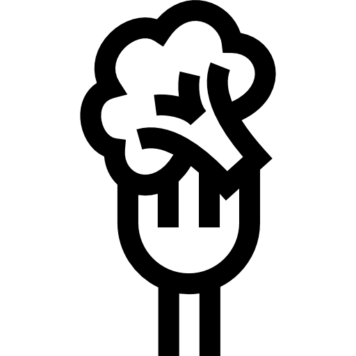 brocoli Basic Straight Lineal Icône