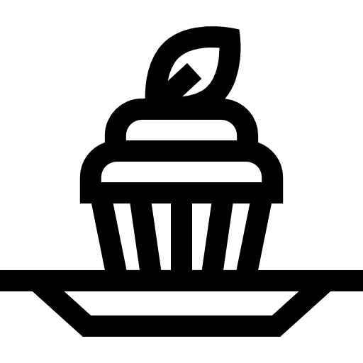babeczka Basic Straight Lineal ikona