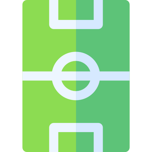 campo de fútbol Basic Rounded Flat icono