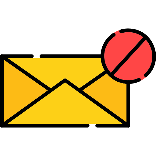 e-mail-blocker Generic Outline Color icon