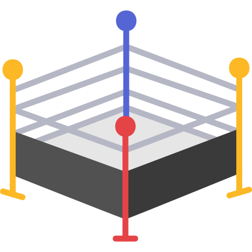ring de boxeo Generic Flat icono