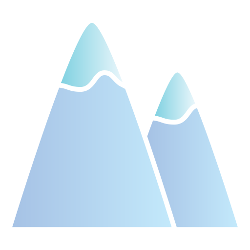 montaña Generic gradient fill icono