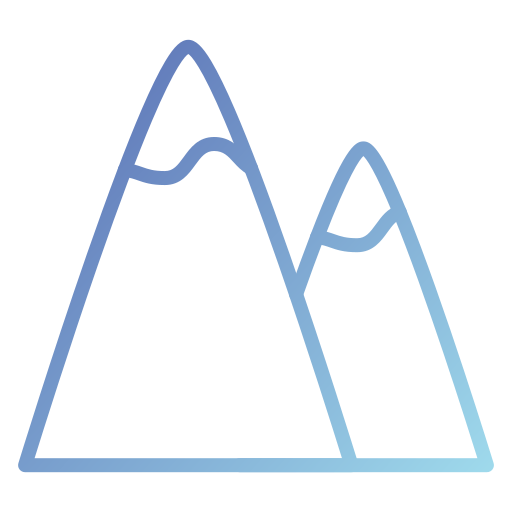 montagne Generic gradient outline Icône