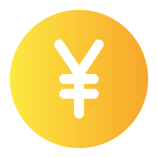 Yen Generic gradient fill icon
