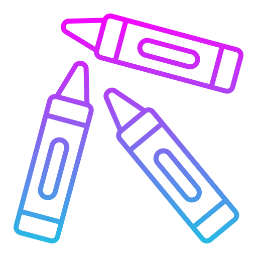 Crayons Generic gradient outline icon