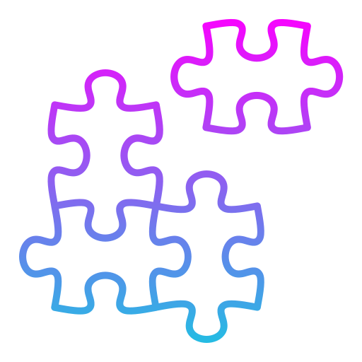 puzzle Generic gradient outline Icône