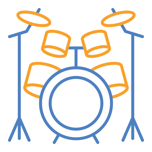 ドラムキット Generic color outline icon