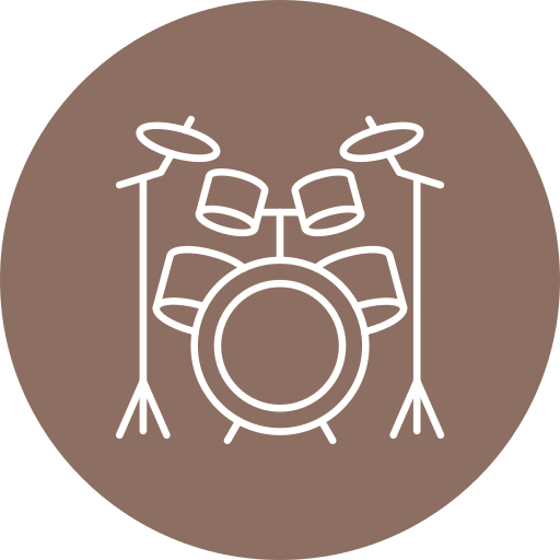Drum Kit Generic color fill icon