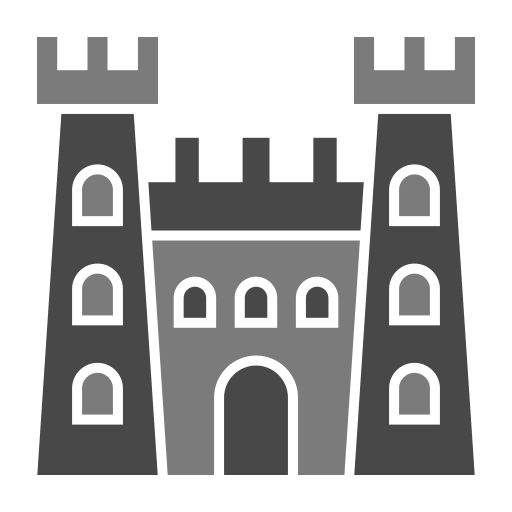 castillo de arena Generic color fill icono